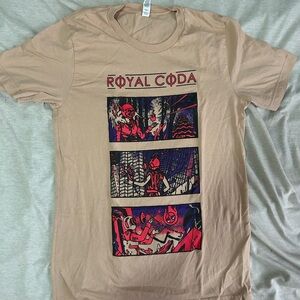 Royal Coda Tan Comic Strip Tee